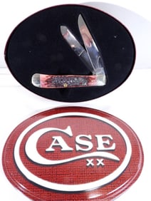 PINK TEXTURE HANDLE CASE FOLDING KNIFE