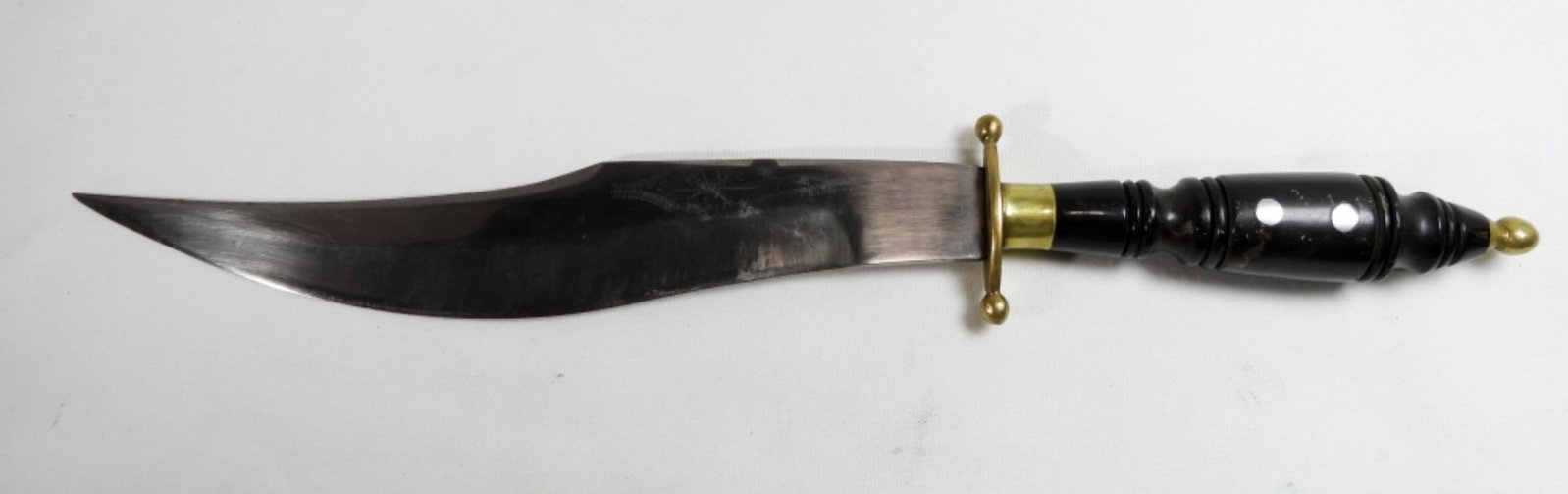 PLEPE SKINNER KNIFE: PLEPE SKINNER KNIFE, BLADE 9'', KNIFE 14'' ALL TOGETHER, DOES NOT COME IN ORIGINAL BOX OR SHEATH
