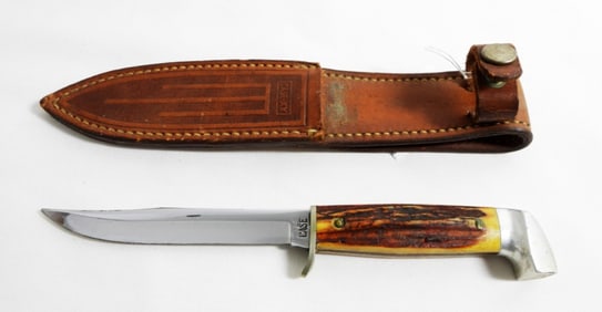 CASE FIXED BLADE HUNTING KNIFE w/SHEATH