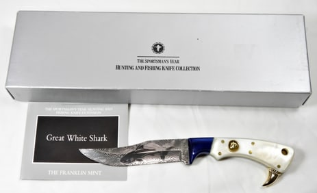 The Franklin Mint Great White Shark Knife