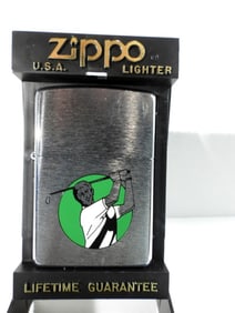 1995 SEALED ZIPPO GOLFER LIGHTER