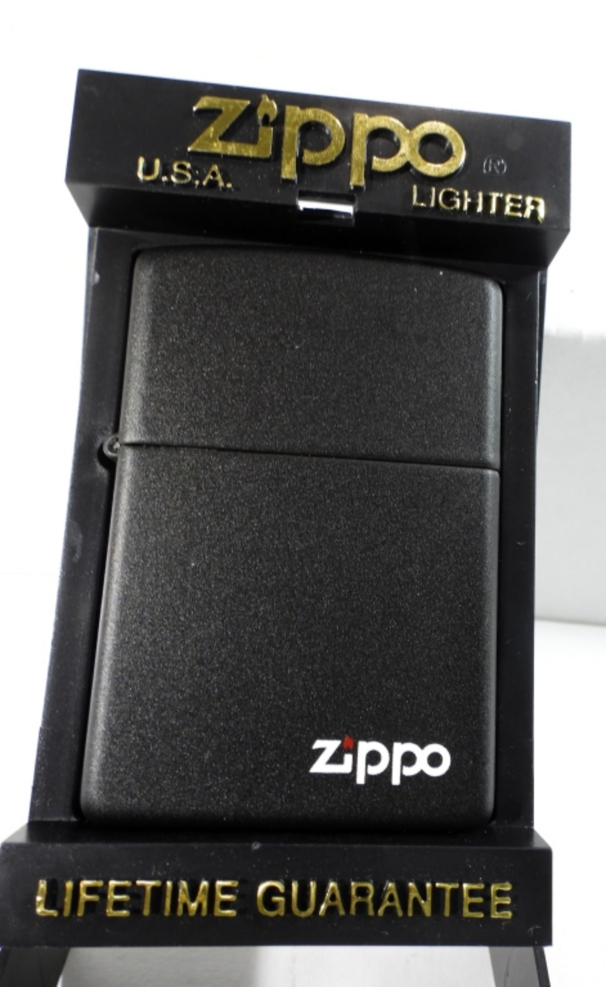 SEALED BLACK MATTE ZIPPO LIGHTER (1 of 3)