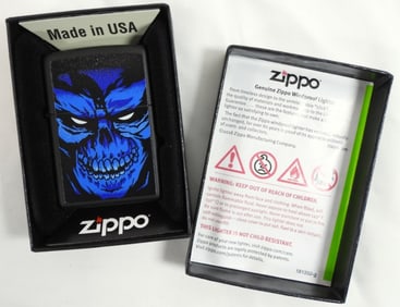SEALED 2019 BLUE SKULL ZIPPO