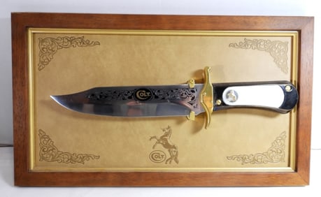 Colt Art Bowie Knife by Franklin Mint
