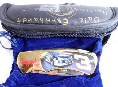 Dale Earnhardt Franklin Mint Knife w/ Pouch