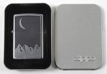 2000 SEALED MOON OVER MOUNTAINS ZIPPO