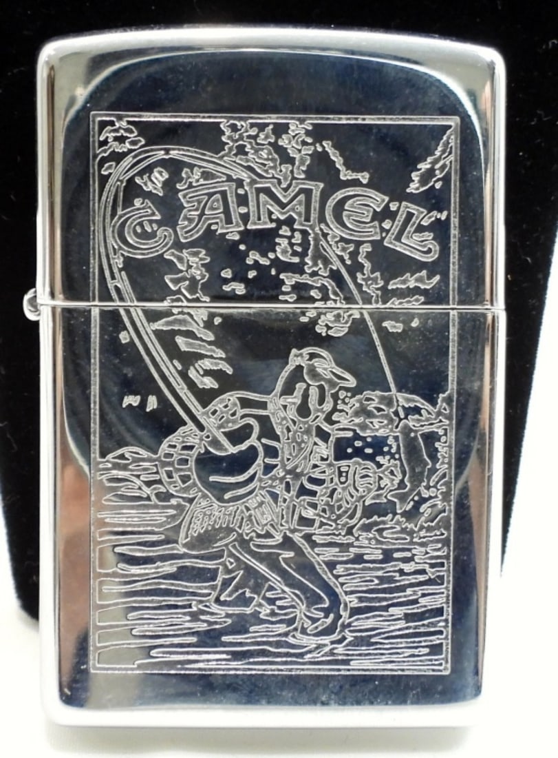 Sealed Camel Zippo: Sealed Camel cigarettes Zippo