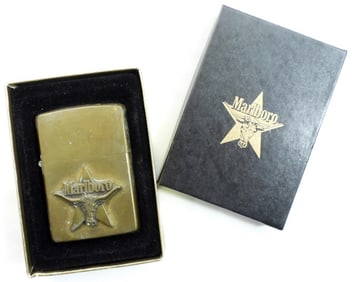 Unsealed Fired Marlboro Zipppo