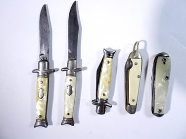 (5) MINI YELLOW POCKET KNIVES