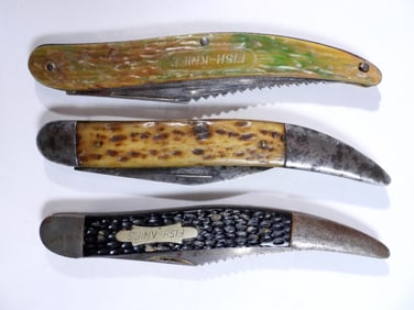 (3) MEDIUM SIZE FISH KNIVES