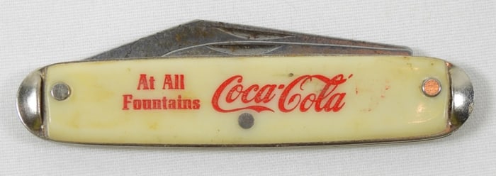 COCA-COLA "AT ALL FOUNTAINS" KNIFE