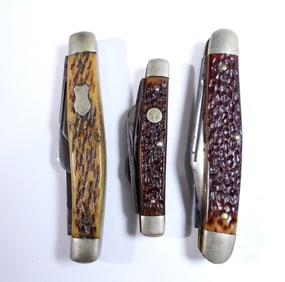 (3) VINTAGE POCKET KNIVES