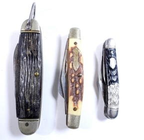 (3) VINTAGE POCKET KNIVES