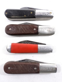 VINTAGE BARLOW POCKET KNIVES (4)