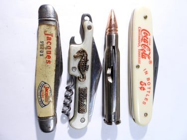 (4) DESIGNED MINI POCKET KNIVES