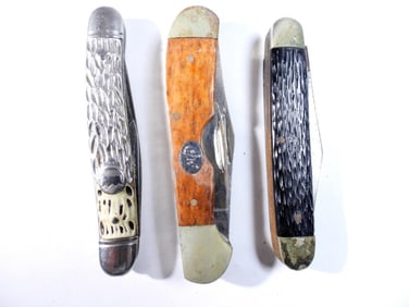 (3) VARIETY MINI POCKET KNIVES