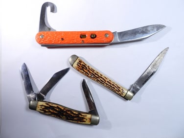 CAMILLUS PUSH BUTTON SPRING ACTION KNIFE &