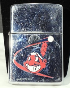 UNSEALED FIRED 1999 INDIANS ZIPPO