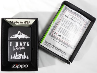 SEALED 2021 "I HATE PEOPLE" ZIPPO