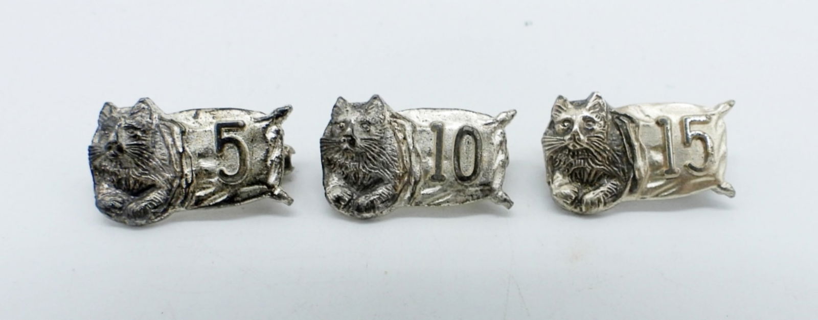 STERLING CAT SOCIETY MEMBER PINS - 3 (1 of 2)