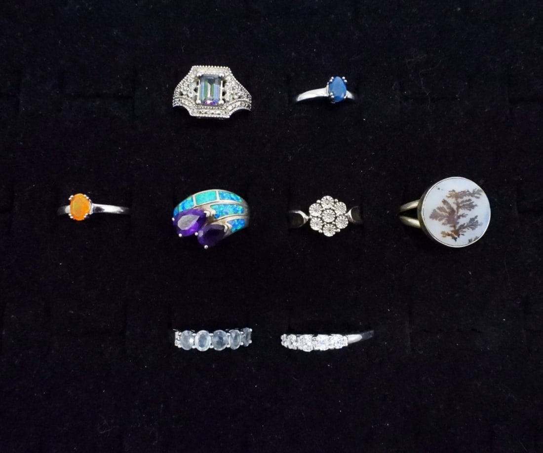 SCENIC DENDRITIC AGATE RING & MORE 925 (1 of 2)