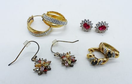 GOLD TONE VTG 925 EARRINGS