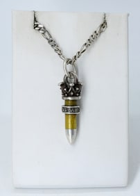 KING BABY BRAND, BULLET NECKLACE 925