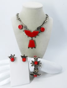 ACE MEXICAN 925 STONE DECO NECKLACE