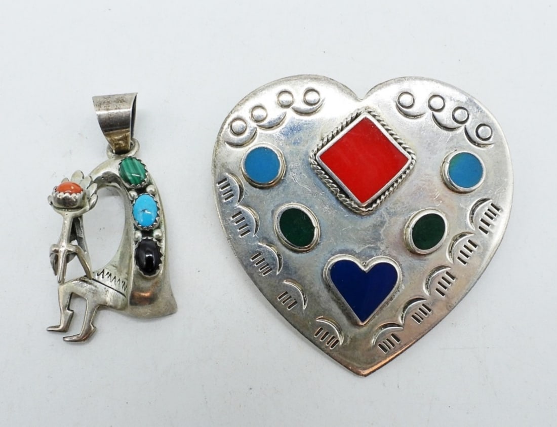 KOKOPELLI GEMSTONE PENDANT 925 (1 of 2)