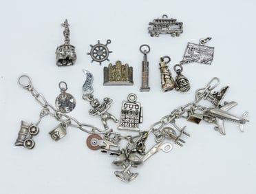 23 STERLING CHARMS