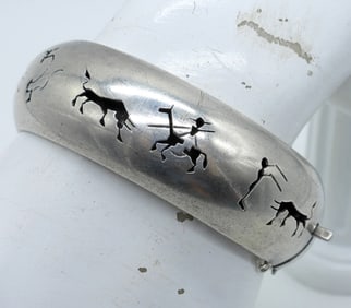 MEXICO BULLFIGHTER STERLING BRACELET