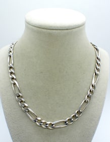CHUNKY FIGARO STERLING CHAIN