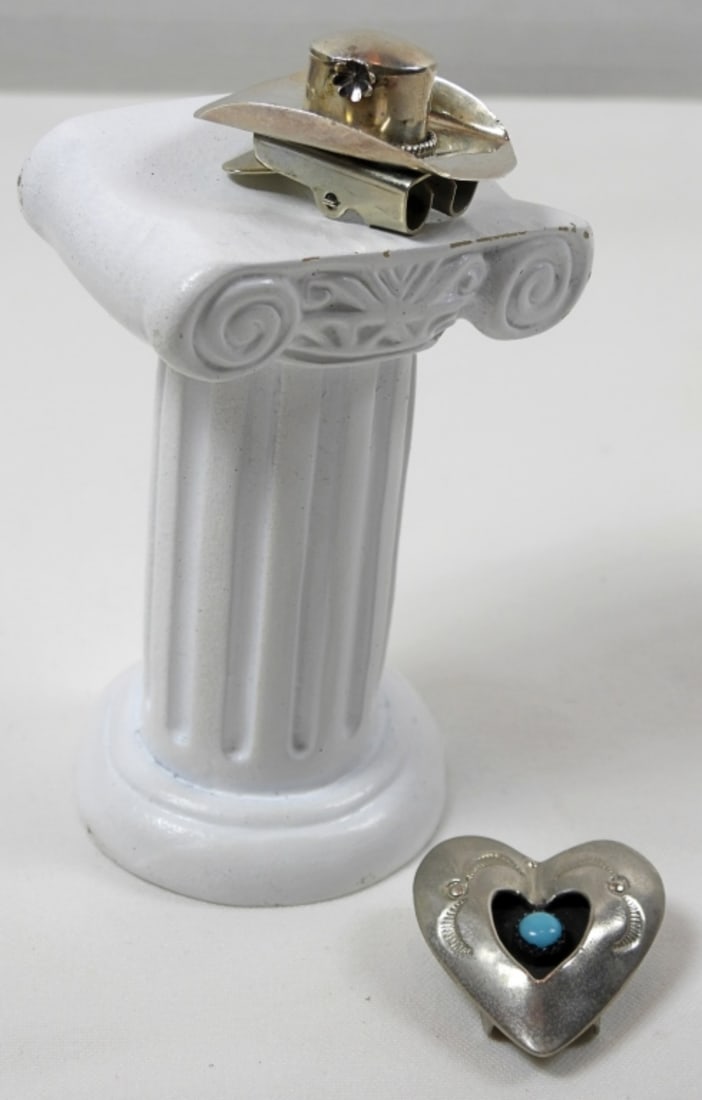 (2) BOLO TIE SLIDES WITH TURQUOISE 925 (1 of 3)