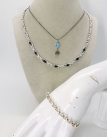 STERLING SAPPHIRE NECKLACE & MORE