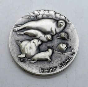 WITTNAUER 925 HARP SEAL MEDALLION