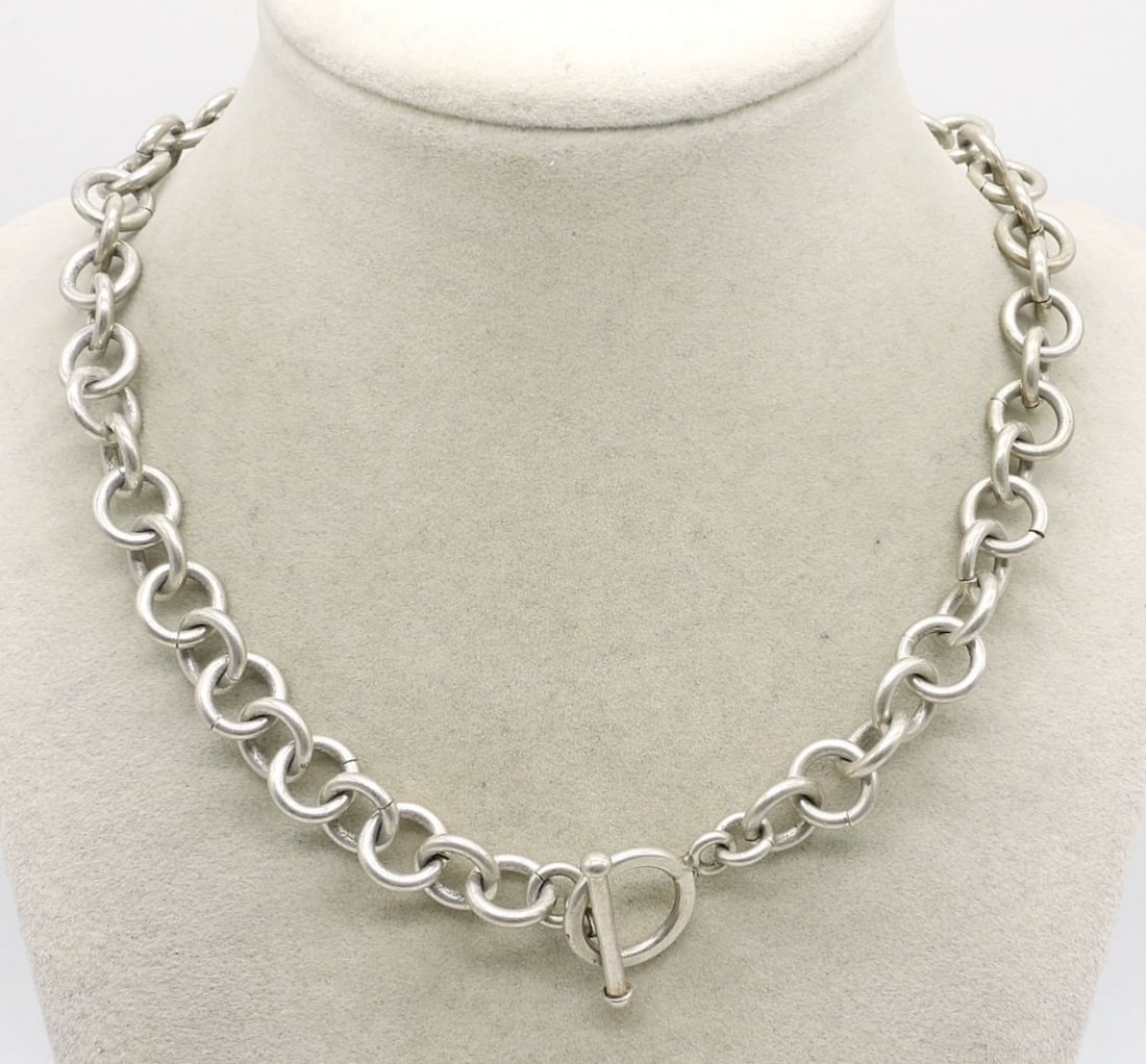 STERLING CHAIN NECKLACE W TOGGLE (1 of 1)