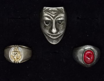 (3) VTG STERLING MEN'S RINGS