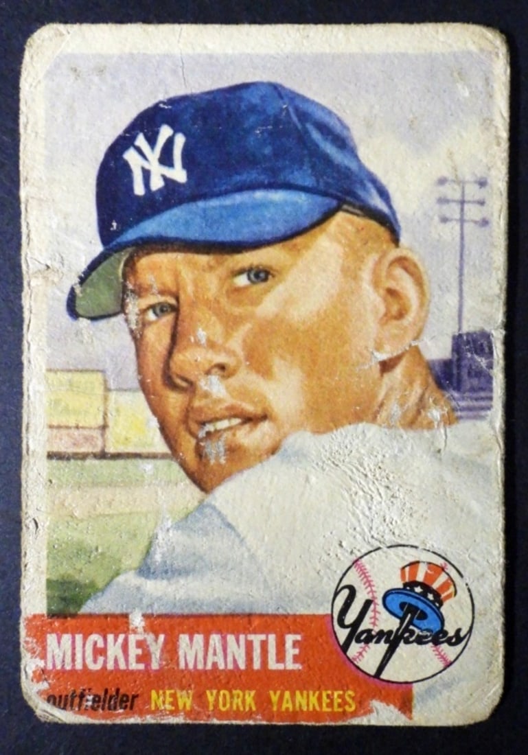 1953 TOPPS #82 MICKEY MANTLE - KEY (1 of 2)