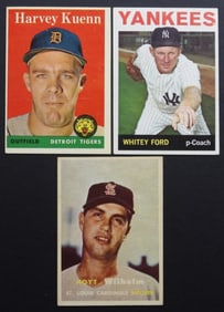 WHITEY FORD, HOTY WILHELM, HARVEY KUEEN