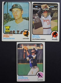 1973 TOPPS NOLAN RYAN, AARON & FISK