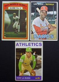 LOU BROCK, TONY LA RUSSA, COLAVITO