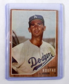 1962 #5 TOPPS SANDY KOUFAX BASEBALL CARD