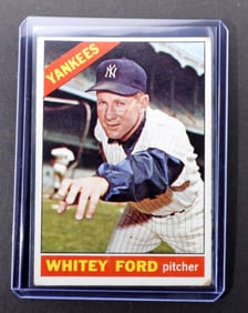 1966 TOPPS #160 WHITEY FORD CARD