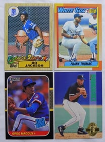 (4) BASEBALL ROOKIE CARDS - FRANK THOMAS