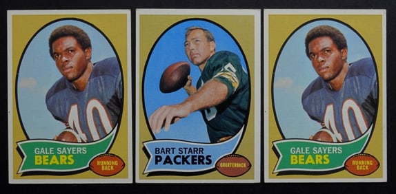 (3) 1970 TOPPS FOOTBALL STAR CARDS