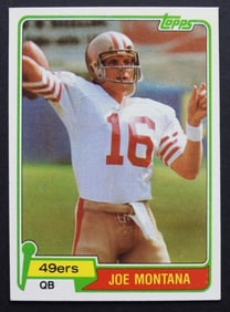 1981 TOPPS #216 JOE MONTANA ROOKIE