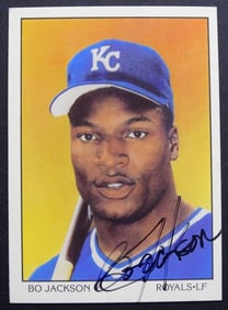 1990 SCORE BO JACKSON SIGNED CARD