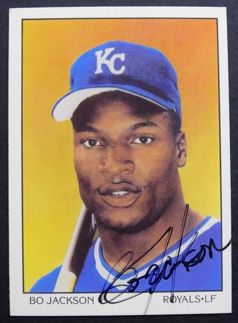 1990 SCORE BO JACKSON SIGNED CARD (1 of 2)
