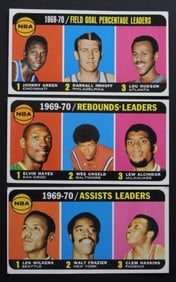 (3) 1970/71 TOPPS LEADERS #3, #5, #6