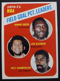 1971/72 TOPPS #140 LEAGUE LEADERS